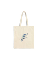 Chinoiserie Bird Cotton Canvas Tote