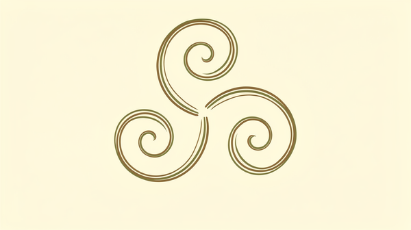Triskelion: Three Curves, One Center, a Sense of Motion