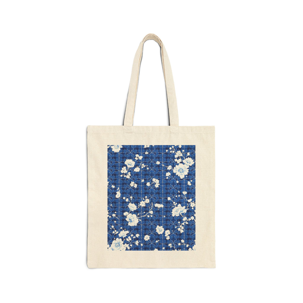 Plum Blossom Cotton Canvas Tote