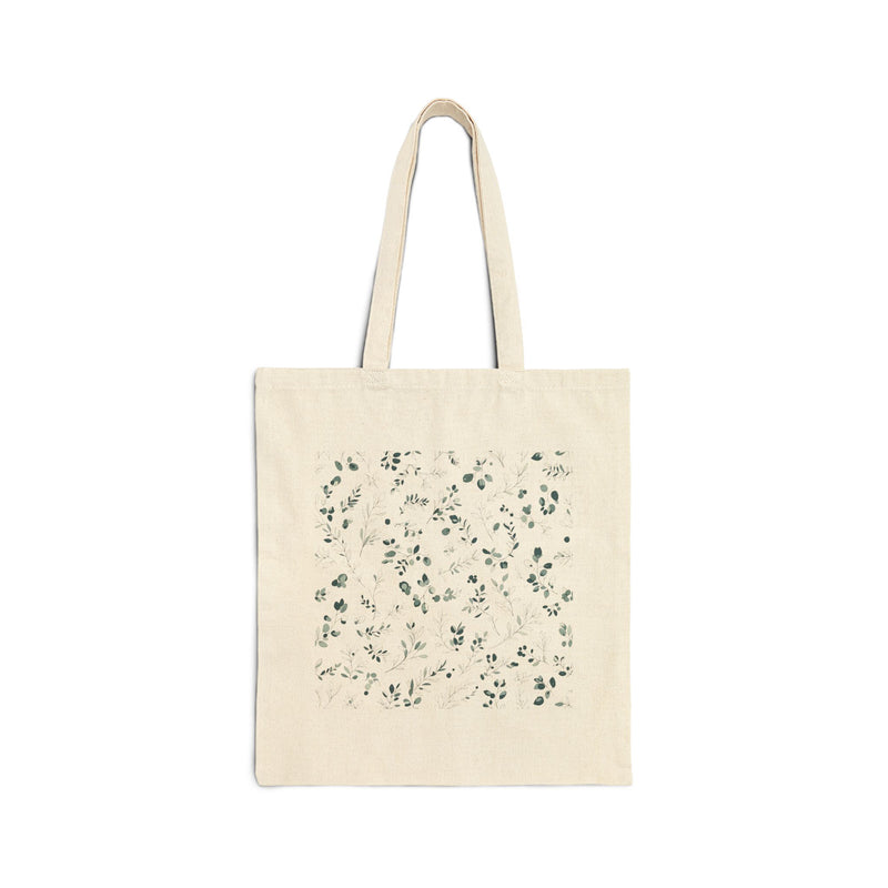 Botanical Cotton Canvas Tote