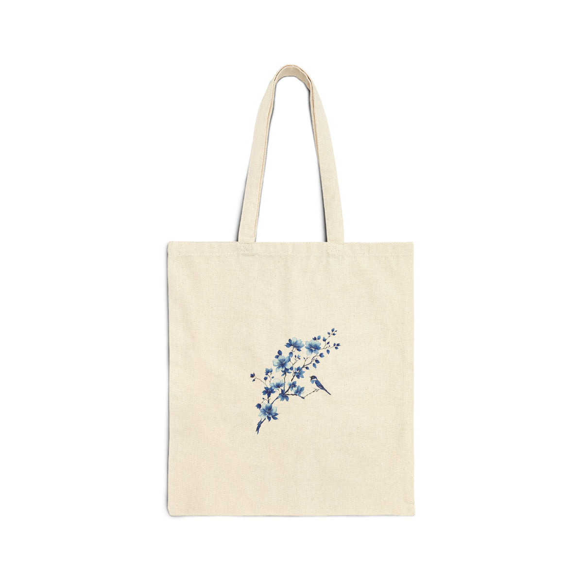 Chinoiserie Bird Cotton Canvas Tote