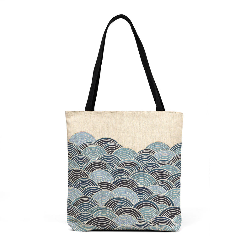 Chinese Wave Woven Tote