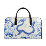 Chinese Dragon Faux Leather Duffel