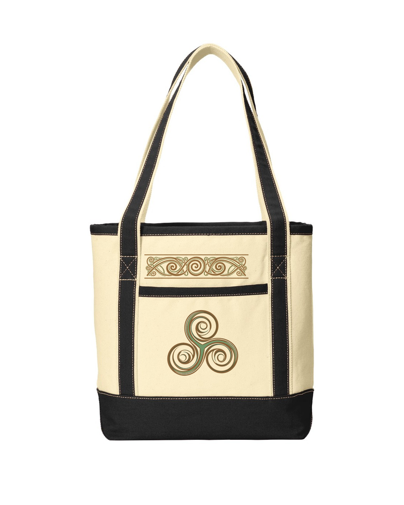 Triskelion Cotton Canvas Tote