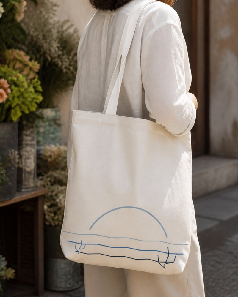 Seigaiha Canvas Tote