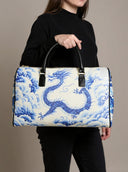 Chinese Dragon Faux Leather Duffel