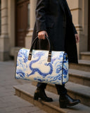 Chinese Dragon Faux Leather Duffel