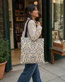 Damask Woven Tote