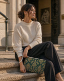 Jewel Damask Clutch