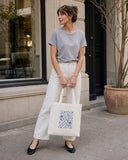 Plum Blossom Cotton Tote