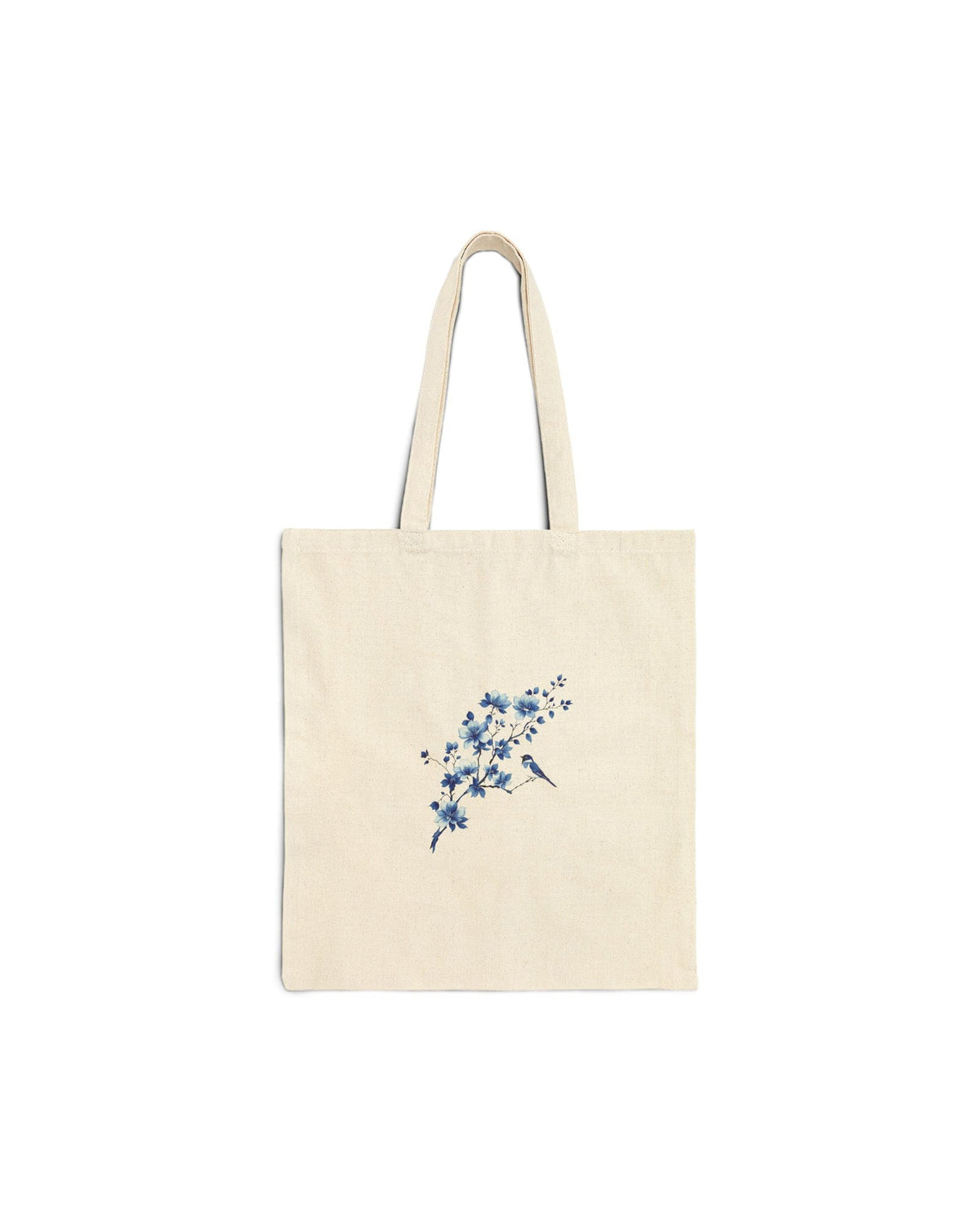 Chinoiserie Bird Cotton Canvas Tote